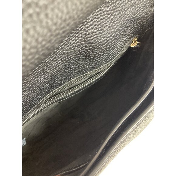 *Michael Kors Maxine Purse Black Pebbled Leather Crossbody Saddlebag Messenger - Picture 15 of 16